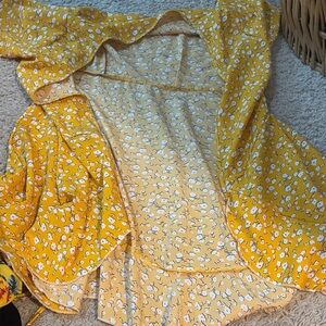 Yellow Floral Blouse